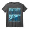 Triathlète Passion Drôle Triathlon, Natation Vélo Course T-Shirt - Cadeau pour les Amateurs de Triathlon et Sportifs Passionnés