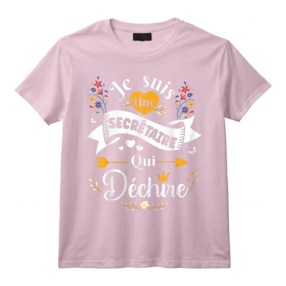 Je Suis Une Secrétaire Qui Déchire Idée Drôle Original T-Shirt - Cadeau Personnalisé pour Secrétaire Médicale/Administrative - Idée Cadeau pour Noël ou Départ en Retraite Je Suis Une Secrétaire Qui Déchire Idée Drôle Original T-Shirt - Cadeau Personnalisé pour Secrétaire Médicale/Administrative - Idée Cadeau pour Noël ou Départ en Retraite