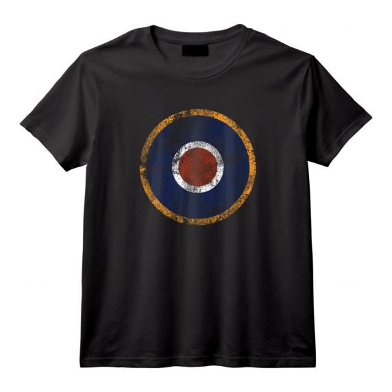 Supermarine Spitfire | RAF Type C1 Vintage Air Force Roundel T-Shirt - WWII Aviation Tee for History and Military Enthusiasts