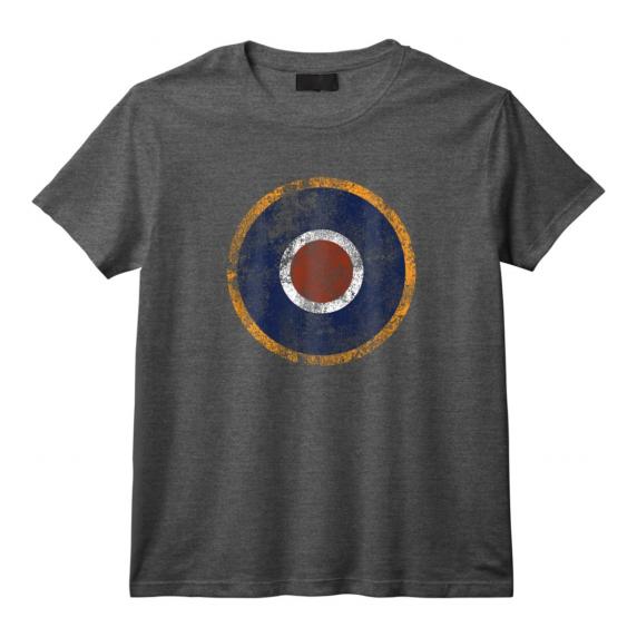 Supermarine Spitfire | RAF Type C1 Vintage Air Force Roundel T-Shirt - WWII Aviation Tee for History and Military Enthusiasts