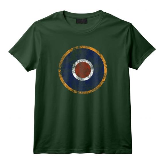 Supermarine Spitfire | RAF Type C1 Vintage Air Force Roundel T-Shirt - WWII Aviation Tee for History and Military Enthusiasts