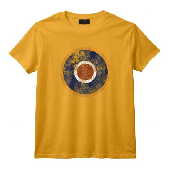 Supermarine Spitfire | RAF Type C1 Vintage Air Force Roundel T-Shirt - WWII Aviation Tee for History and Military Enthusiasts