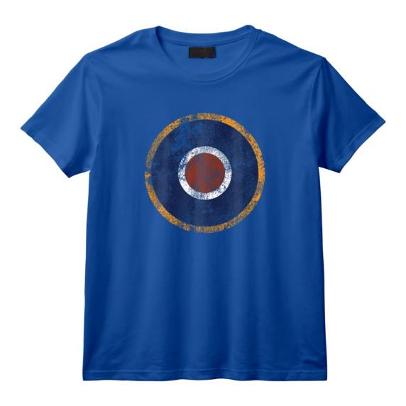 Supermarine Spitfire | RAF Type C1 Vintage Air Force Roundel T-Shirt - WWII Aviation Tee for History and Military Enthusiasts