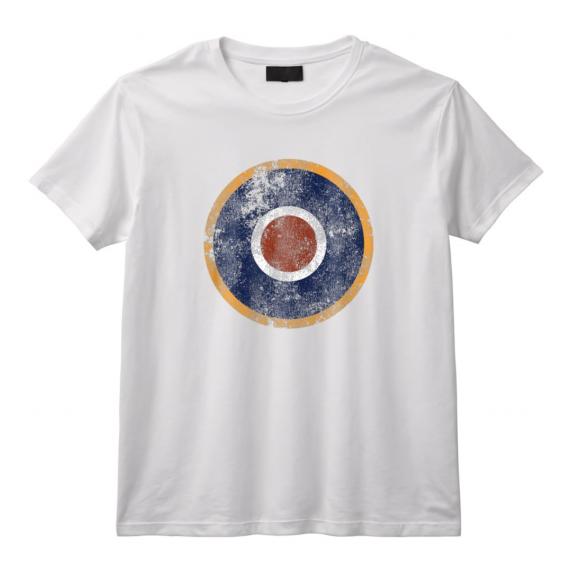 Supermarine Spitfire | RAF Type C1 Vintage Air Force Roundel T-Shirt - WWII Aviation Tee for History and Military Enthusiasts