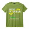 Futur Ingénieur Humour Veuillez Patienter T-Shirt - Cadeau Drôle pour Élèves en Classes Préparatoires et Étudiants en Écoles d'Ingénieurs