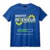 Futur Ingénieur Humour Veuillez Patienter T-Shirt - Cadeau Drôle pour Élèves en Classes Préparatoires et Étudiants en Écoles d'Ingénieurs