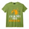 J'ai Un Très Gros Engin Humour Constructeur Cadeau Chantier T-Shirt - Idée Drôle pour Fans de Travaux Publics