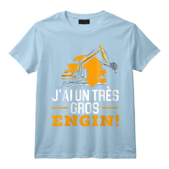 J'ai Un Très Gros Engin Humour Constructeur Cadeau Chantier T-Shirt - Idée Drôle pour Fans de Travaux Publics J'ai Un Très Gros Engin Humour Constructeur Cadeau Chantier T-Shirt - Idée Drôle pour Fans de Travaux Publics