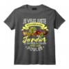 Jardinier Cadeau Drôle de Jardin et Poules J'ai Jardinage T-Shirt - Idée Originale pour Amateurs de Plantes - Idéal pour Anniversaire ou Noël