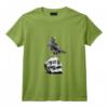 T-shirt vintage avec motif corbeau noir et tête de mort - Unisexe - Idéal pour Amateurs des Oiseaux - Cadeau Unique pour Anniversaire ou Noël