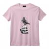 T-shirt vintage avec motif corbeau noir et tête de mort - Unisexe - Idéal pour Amateurs des Oiseaux - Cadeau Unique pour Anniversaire ou Noël