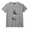 T-shirt vintage avec motif corbeau noir et tête de mort - Unisexe - Idéal pour Amateurs des Oiseaux - Cadeau Unique pour Anniversaire ou Noël