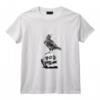 T-shirt vintage avec motif corbeau noir et tête de mort - Unisexe - Idéal pour Amateurs des Oiseaux - Cadeau Unique pour Anniversaire ou Noël