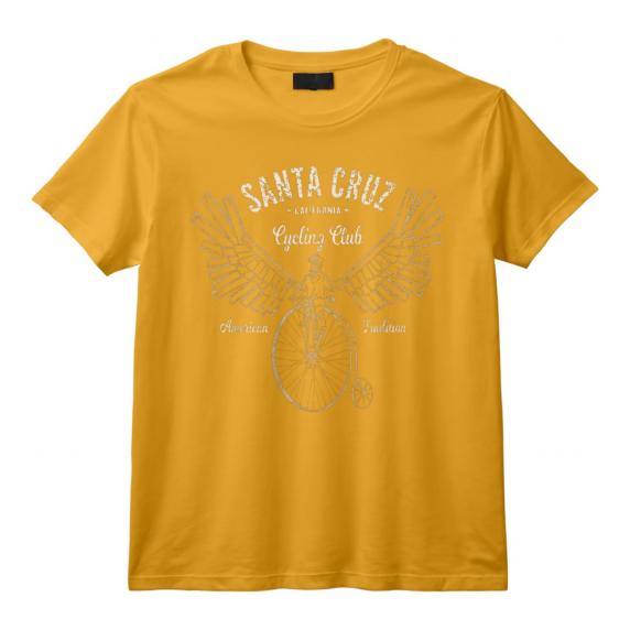 Santa Cruz Penny Farthing Vélo Steampunk Ailé T-Shirt Vintage - Cadeau Cycliste Unique pour Amateurs de Style Rétro