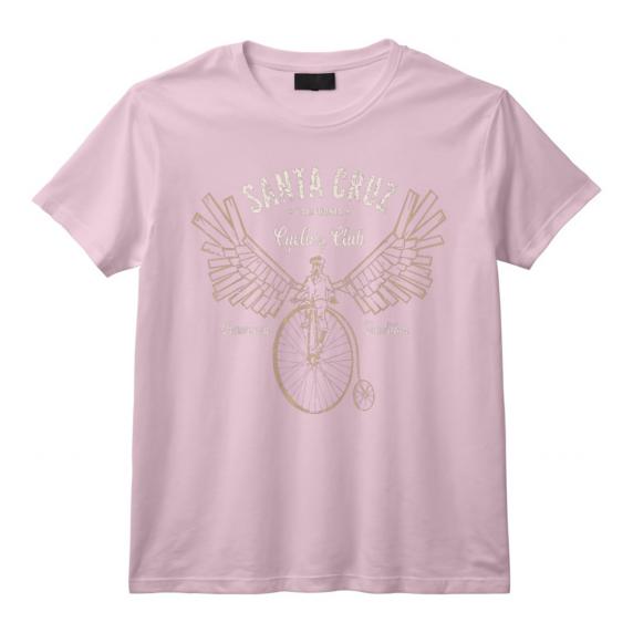 Santa Cruz Penny Farthing Vélo Steampunk Ailé T-Shirt Vintage - Cadeau Cycliste Unique pour Amateurs de Style Rétro
