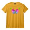 Femme Arc-en-ciel LGBT Ailes d'Ange Fierté Lesbienne et Gay T-Shirt avec Col en V - Pour Supporters de la Cause LGBTQ