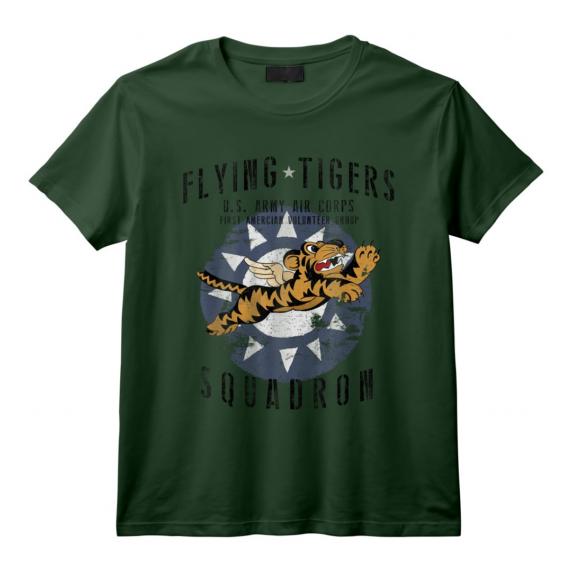 Flying Tiger's WWII Insignia Vintage WW2 Air Corps T-Shirt - Defenders of Freedom for Aviation Enthusiasts and History Buffs