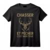 Drôle Chasser C'est Mon Truc Chasse T-Shirt - Idéal pour les Amateurs de Chasse et les Collectionneurs de Trophées