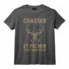 Drôle Chasser C'est Mon Truc Chasse T-Shirt - Idéal pour les Amateurs de Chasse et les Collectionneurs de Trophées