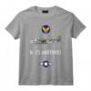 USAAF B-25 Avion de combat Mitchell With Girl Art Seconde Guerre mondiale T-Shirt - Cadeau pour les Passionnés d'Aviation de la WWII