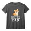 World's Best Shiba Inu Dad Chien Shiba Dad T-Shirt - Cadeau Amusant et Personnalisé pour les Amateurs de Shiba Inu