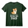 World's Best Shiba Inu Dad Chien Shiba Dad T-Shirt - Cadeau Amusant et Personnalisé pour les Amateurs de Shiba Inu