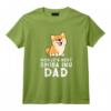 World's Best Shiba Inu Dad Chien Shiba Dad T-Shirt - Cadeau Amusant et Personnalisé pour les Amateurs de Shiba Inu