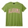 Preppy Varsity Pink Alabama T-Shirt - Design Rétro pour Femmes et Adolescentes, Esthétique Tendance