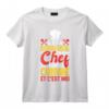 Un Seul Chef Ici C'Est Moi Cuisine Cuisinier Homme Cadeau T-Shirt - Idée Amusante pour Anniversaire avec Amis et Famille