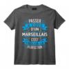 HapBird T-Shirt - Cadeau Humoristique Homme Parfait Originaire de Marseille - Idée Unique pour Supporter de Football