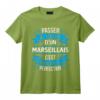 HapBird T-Shirt - Cadeau Humoristique Homme Parfait Originaire de Marseille - Idée Unique pour Supporter de Football