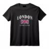 Londres Angleterre Anglais Drapeau britannique Union Jack UK T-Shirt - Style Classique pour les Fans de l'Angleterre
