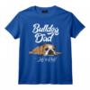 T-shirt humoristique Bulldog anglais « Dad Life Is Ruff » - Idéal pour Propriétaires et Éleveurs de Bouledogues