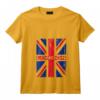 Drapeau Union Jack de Londres - T-Shirt Drapeau du Royaume-Uni avec Col en V - Cadeau Fierté Britannique pour Hommes, Femmes, et Enfants
