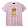 Queen Elizabeth II Royal Coat of Arms Emblème Monarque Couronne T-Shirt - Souvenir de la Monarchie Britannique et du Palais de Buckingham