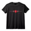 Heartbeat Design Drapeau Turc Turquie T-Shirt - Idée Cadeau Originale pour les Fans de la Turquie