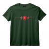 Heartbeat Design Drapeau Turc Turquie T-Shirt - Idée Cadeau Originale pour les Fans de la Turquie