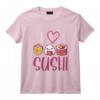 I Love Sushi Nourriture Asiatique Nigiri Sashimi Maki Sushi T-Shirt - Design Original pour Fans de Cuisine Japonaise et Chefs - Idée Cadeau Noël
