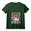 Fille Majeure enfin 18 ans - J'aime les Animés et les Mangas T-Shirt Col en V - Cadeau Humoristique pour Fan de Culture Japonaise