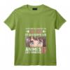 Fille Majeure enfin 18 ans - J'aime les Animés et les Mangas T-Shirt Col en V - Cadeau Humoristique pour Fan de Culture Japonaise