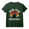 Vintage Retro Black Cat Pew Madafakas T-Shirt - Funny Halloween Costume for Cat Lovers