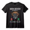 Mon Chien Boxer Appelle Humour Drôle Dog Animal Lover Cadeau T-Shirt - Idée Mignonne pour Amoureux des Chiens et Fans de Chiots Peluches