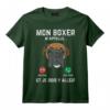 Mon Chien Boxer Appelle Humour Drôle Dog Animal Lover Cadeau T-Shirt - Idée Mignonne pour Amoureux des Chiens et Fans de Chiots Peluches