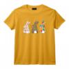 Mignons lapins de Pâques Lapin léopard et lapins à fleurs T-Shirt pour Enfants - 2021 Dessin de Pâques Amusant