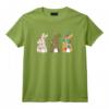 Mignons lapins de Pâques Lapin léopard et lapins à fleurs T-Shirt pour Enfants - 2021 Dessin de Pâques Amusant