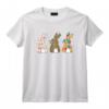 Mignons lapins de Pâques Lapin léopard et lapins à fleurs T-Shirt pour Enfants - 2021 Dessin de Pâques Amusant