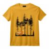 Sweet Wanderer Renard dans la Forêt Graphique Rétro Vintage Arbre Forêts T-Shirt - Idée Cadeau Unique pour Amoureux de la Nature et Marcheurs