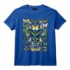 Tableau Papillon d'Inspiration Vintage Coloré T-Shirt - Idée Cadeau pour Amateurs de Nature et Enfants de Jardinage