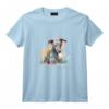 Aquarelle Colorée pour Lévrier Italien T-Shirt - Motif Pop Art Original pour Amoureux de Chiens