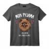Spitz Nain Cadeau Humour Pyjama Chien Loulou De Poméranie T-Shirt - Idée Originale pour les Amoureux des Chiens et Propriétaires de Spitz